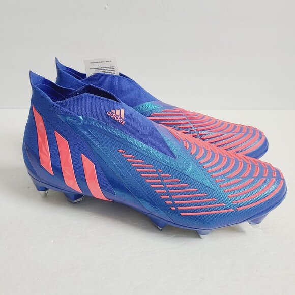 NEW Adidas Predator Edge+ SG Soccer Cleats H02916 Size 10 Blue